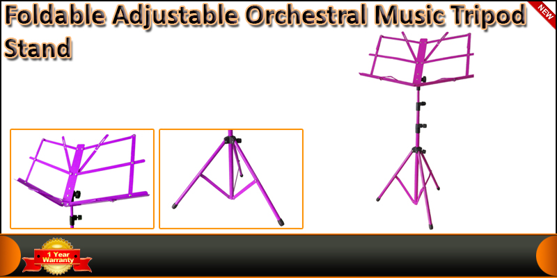 Heavy Duty Foldable Adjustable Orchestral Music Tr