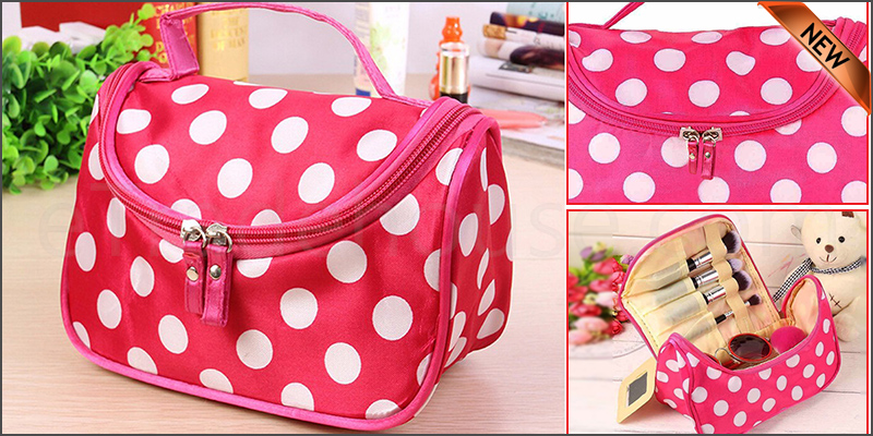 Travel Organizer Accessory Toiletry  Cosmetic Make Up Holder Case Bag Pouch