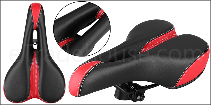Mountain Bike Saddle MTB/Hybrid/Road Bicycle/Cycle Soft Seat Extra Comfort Soft