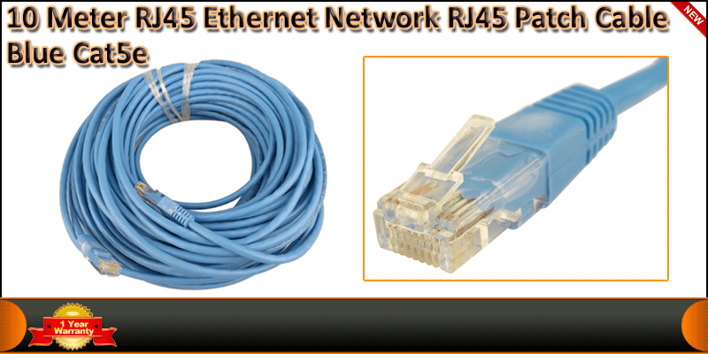 10 Meter CAT5E Ethernet Network RJ45 Patch Cable B