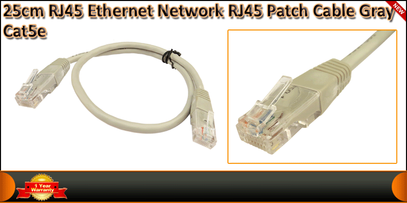 25C Meter CAT5E Ethernet Network RJ45 Patch Cable 