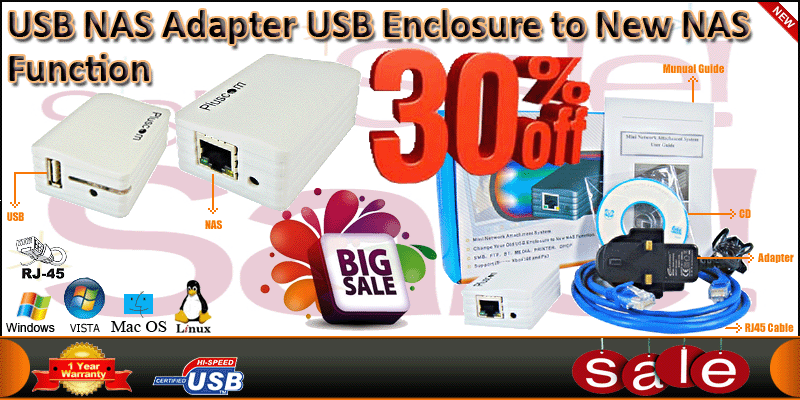 USB NAS Adapter For HDD Enclosure FTP DHCP Xbox 36