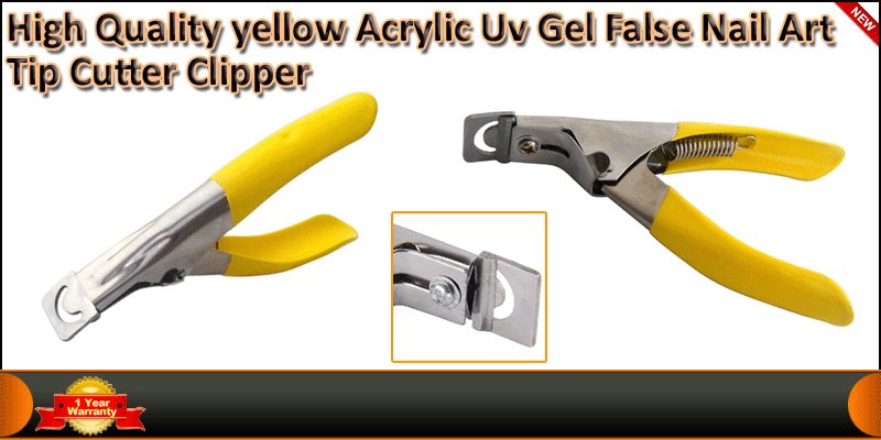 High Quality Yellow Acrylic Uv Gel False Nail Art 