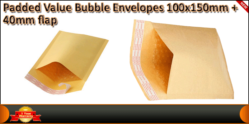 Padded Value Bubble Envelopes 100x150mm Pack of 10