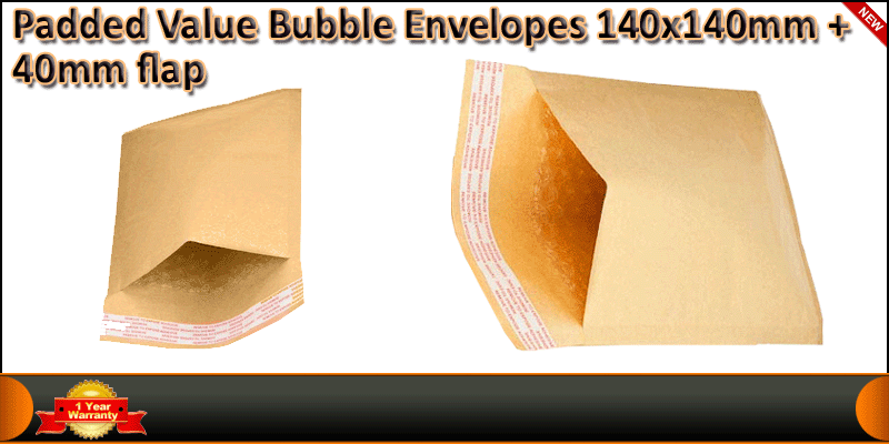 Padded Value Bubble Envelopes 140x140mm Pack of 10