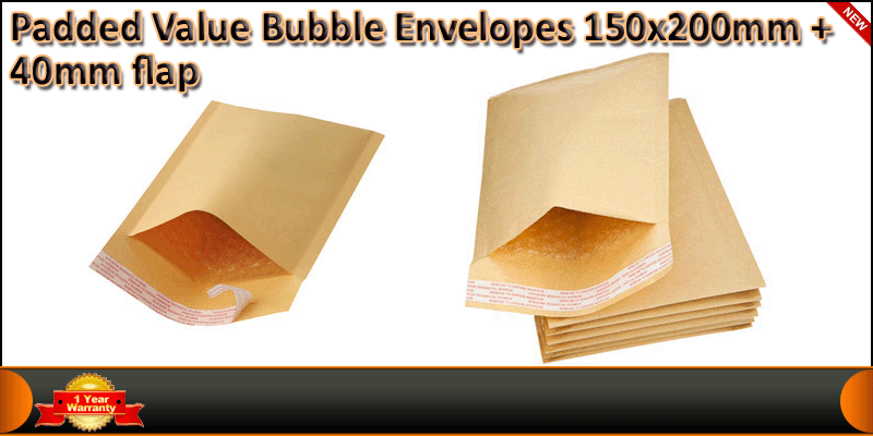 Padded Value Bubble Envelopes 150x200mm Pack of 10