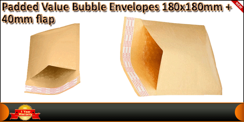 Padded Value Bubble Envelopes 180x180mm Pack of 10