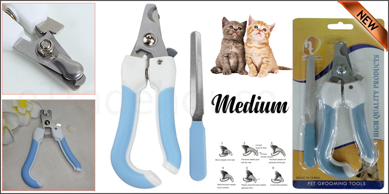 Pet Dog Cat Nail Paw Claw Clippers + Shaper Filer Scissors for Small Medium Large Animals