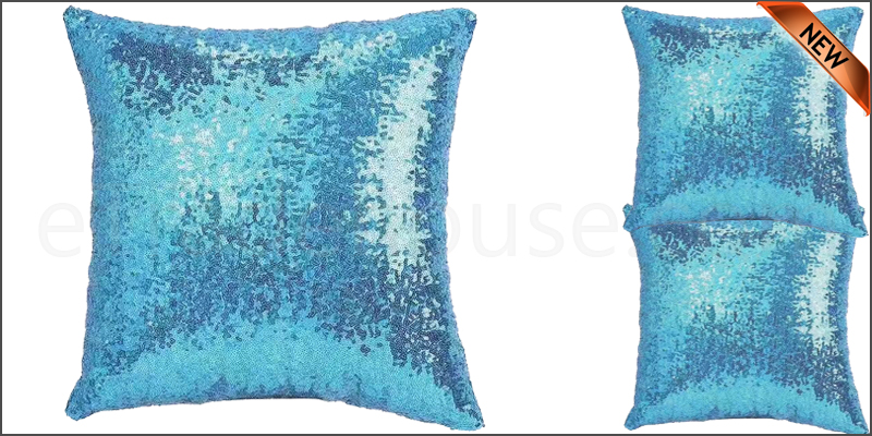 16" Magic Mermaid Pillow Case Reversible Sequin Glitter Sofa Cushion Cover Touch