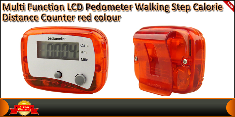 Multi-Function LCD Pedometer Walking Step Calorie 