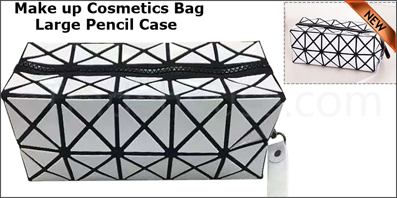 Large Pencil Case Ideal For School College University - Make up Cosmetics Bag