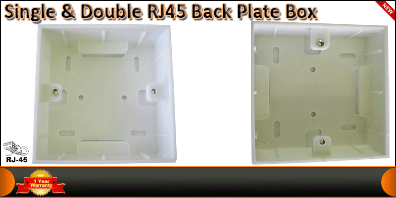 RJ45 Back Plate Wall Mount box
