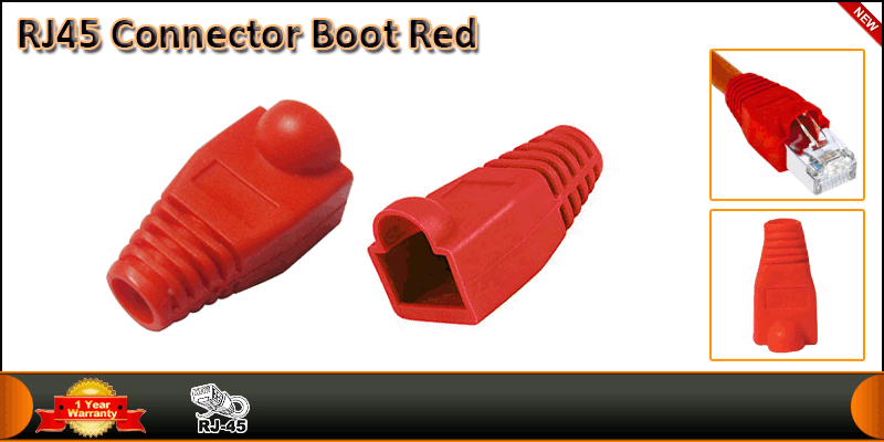 RJ45 Connector Boot Red