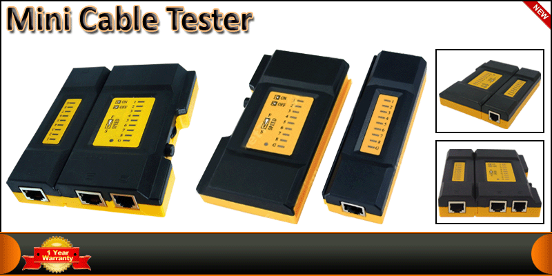 Cable Tester Yellow Black