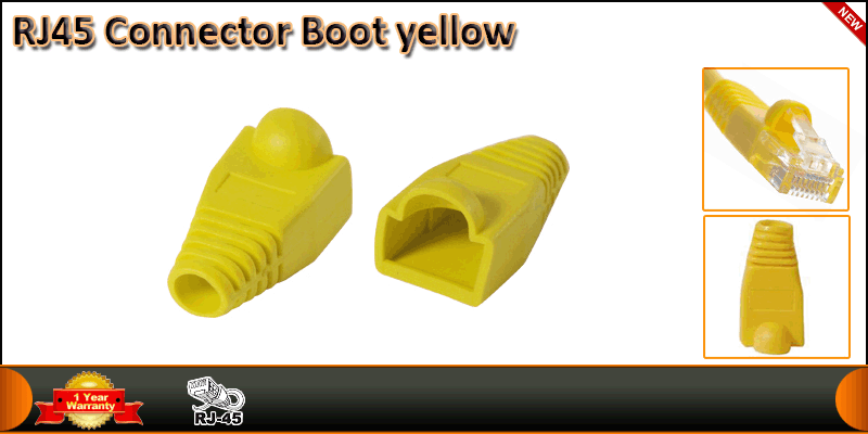 RJ45 Connector Boot Yellow