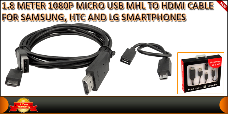 MHL Micro USB to HDMI HDTV Cable Adapter for Samsu