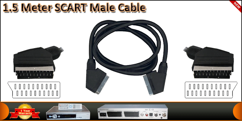 1.5 Meter Scart Cable