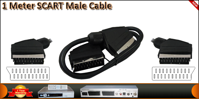1 Meter Scart Cable