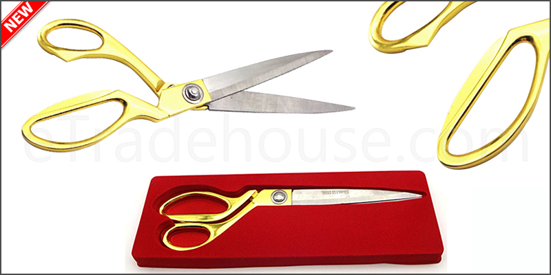 9.5" Tailoring Scissors Stainless Steel Dressmaking Shears Fabric Craft Cutting