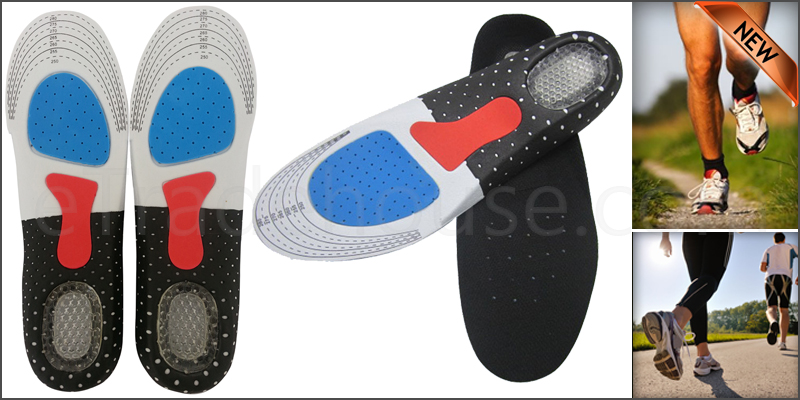 Pair of Orthotic Arch Support Unisex Insoles Sport