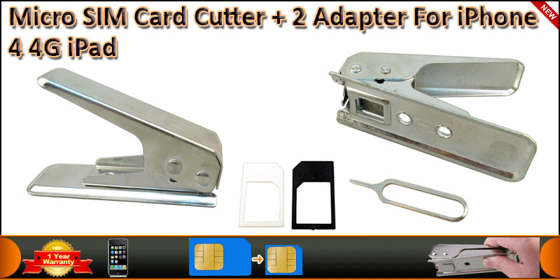 High Quality Standard to Micro SIM Card Cutter + 2