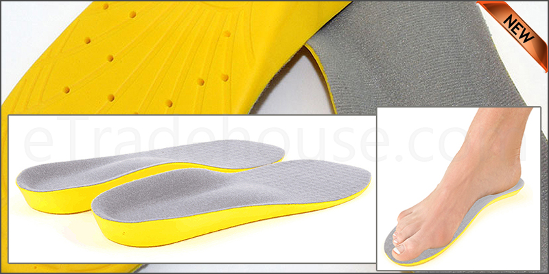 Memory Foam Unisex Orthopedic Shoe Pads Trainer Fo