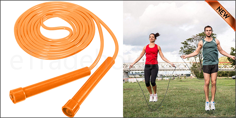 Skipping Rope Adult 9 foot Long Approx Nylon Plastic Handles Gym Fitness Trainin 