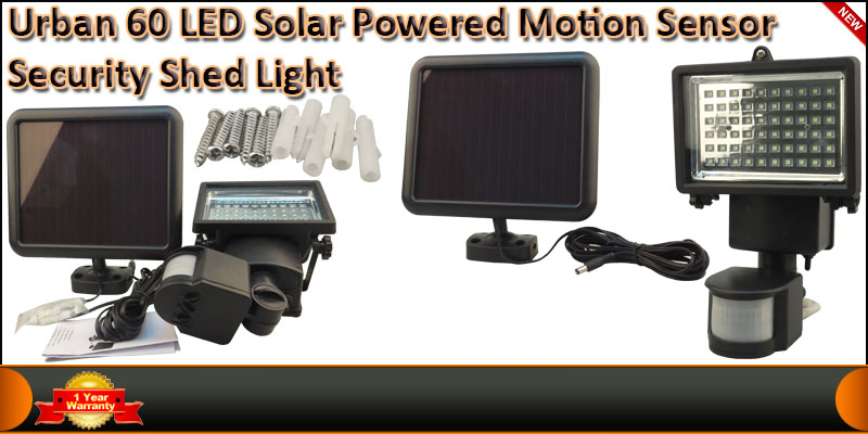 Urban Solar 60 LED Powered Motion Sensor Security/