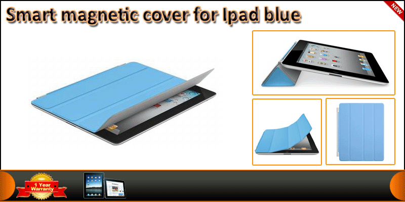 Ultra Thin Magnetic Smart Case ( Blue ) For ipad