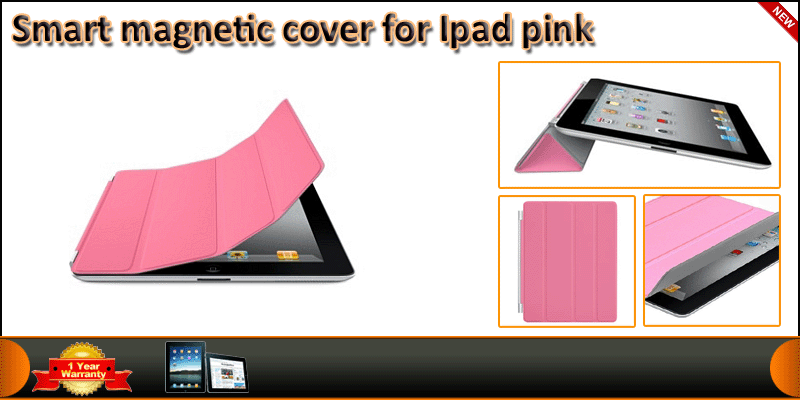 Ultra Thin Magnetic Smart Case (Pink) for ipad