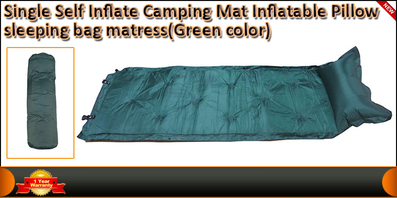 Camping Automatic Mattress Air Bed Pillow Mat Self