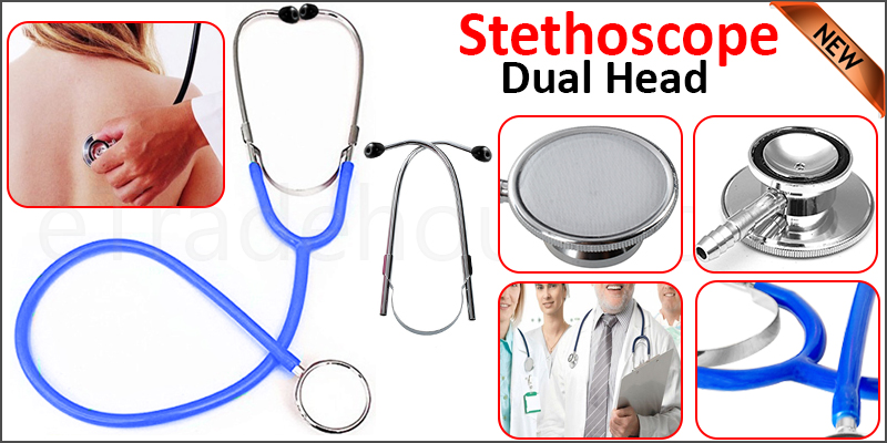 Medical EMT Dual Head stethoscope for Pro Nurse Doctor Vet Student Health