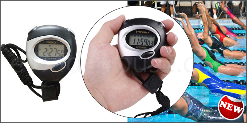 Digital Handheld Sports Stopwatch Clock Alarm Timer Running Cycling Stop Watch