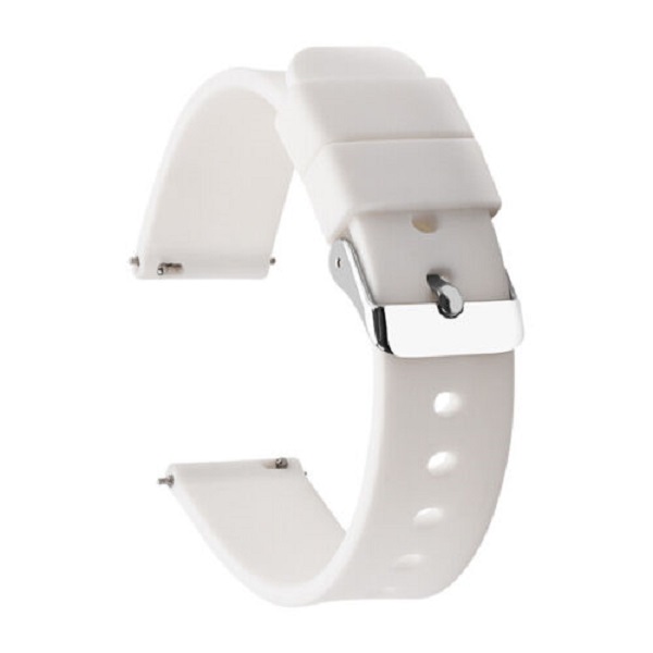 Silicone Rubber Watch Strap Band 20mm white