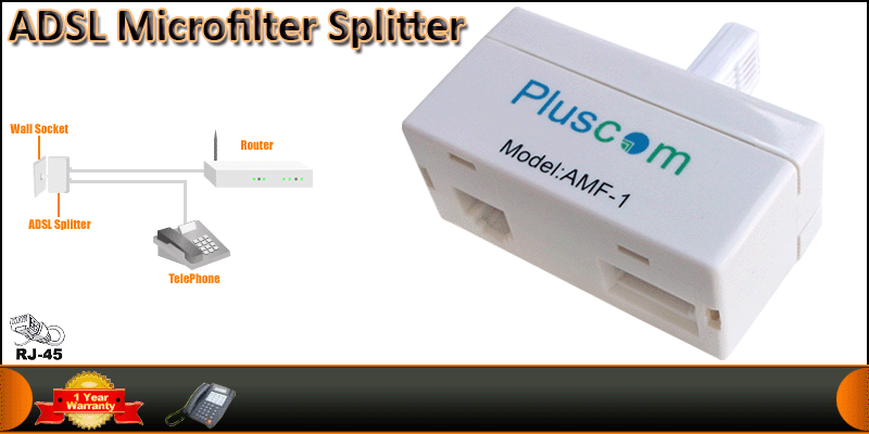 ADSL Microfilter Splitter