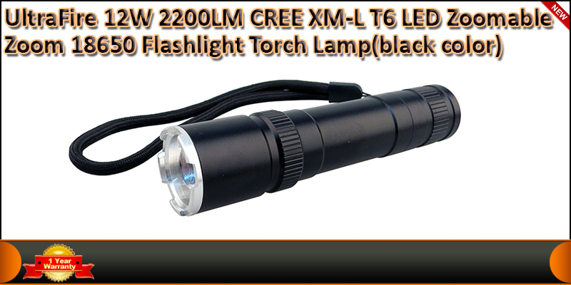 Ultra Fire 12W 2200LM CREE XM-L T6 LED Zoomable Zo
