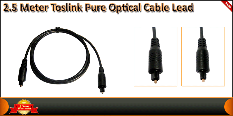 2.5 Meter Toslink Pure Optical Cable Lead