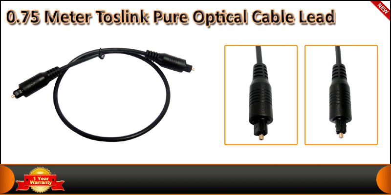 0.75 Meter Toslink Pure Optical Cable Lead