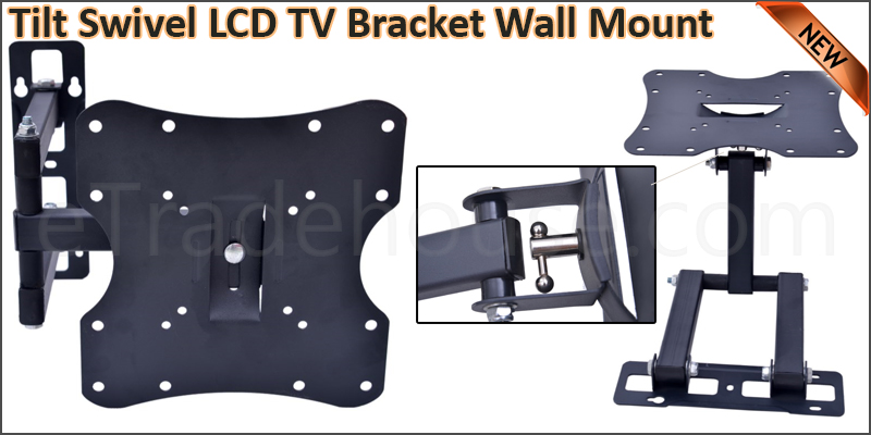 Tilt Swivel LCD TV LED Wall Mount Bracket For 22 2