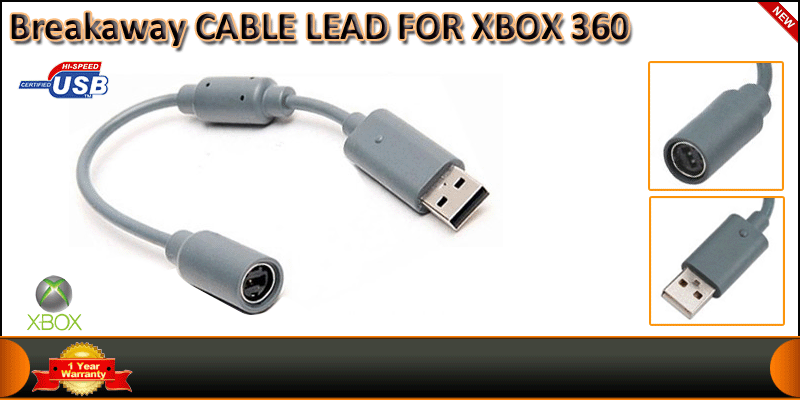 Breakaway Cable Lead For XBOX 360