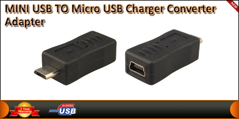 MINI USB TO Micro USB Charger Converter Adapter