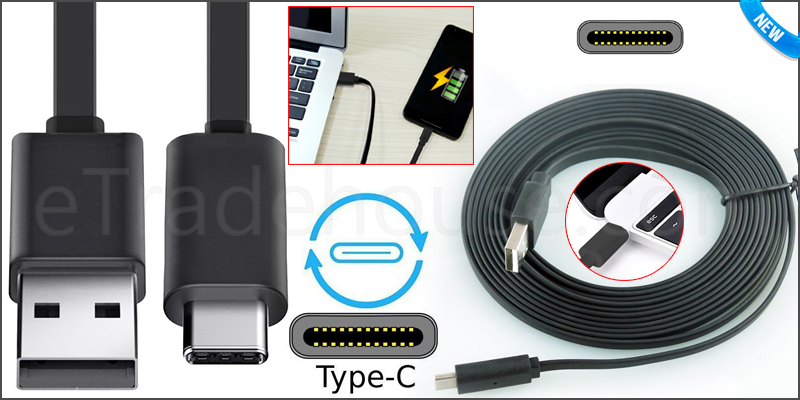 2M Strong USB 3.1 Type-C Reversible Data Sync Char