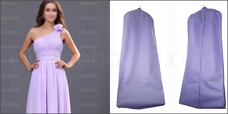 72 Inches Showerproof Wedding Dress Cover Garment Clothes Storage Zip Bag 
