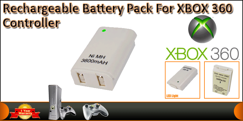 Rechargeable Battery Pack for XBOX 360 Controller