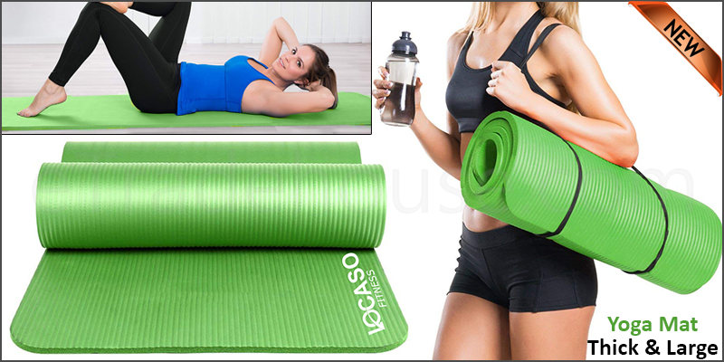Large Thick Yoga Mat for Pilates Gymnast:183x61x1.0cm