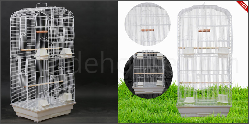 X-Large Metal Bird Cage Budgie Canary Parakeet Cockatiel Finch Lovebird Tall Cages