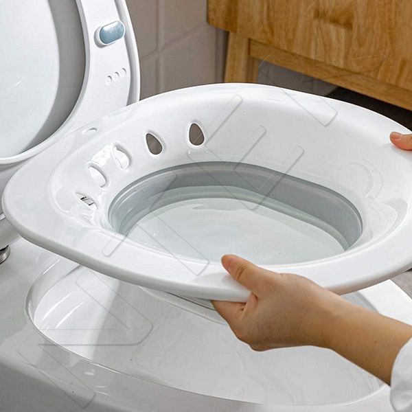Foldable Sitz Bath for Toilet Hemorrhoids Treatment and Post Partum Care