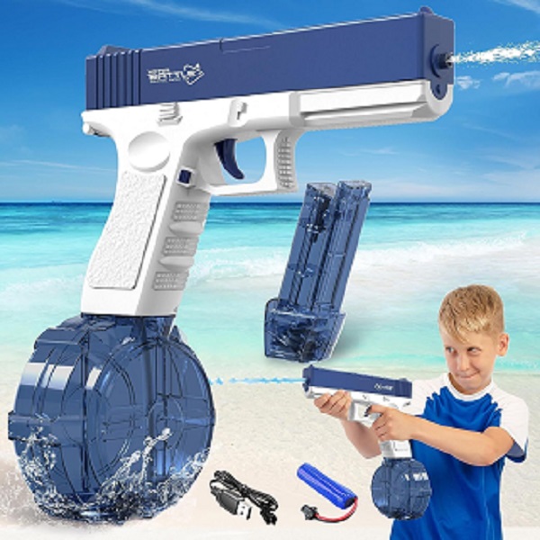 PINK MAGZINE VERSION BLUE Electric Water Guns Pistol for Adults Children Summer Pool Beach Toy Outdoor Hot