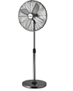 16 Inch Pedestal Fan Oscillating Floor Standing Chrome Metal Electric 3 Speed Fast 