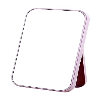 PURPLE  Square-Shape Hand Mirror Held Vanity Fold Mirror Standing Makeup Dresser Mirror
